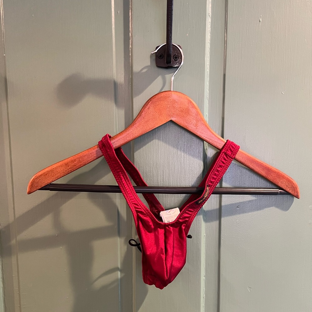 Authentic Joe Snyder bulge enhancing thong with built in cock strap